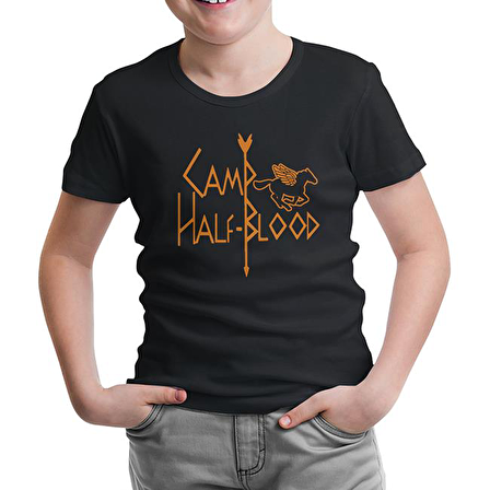 Camp Half-Blood Siyah Çocuk Tshirt