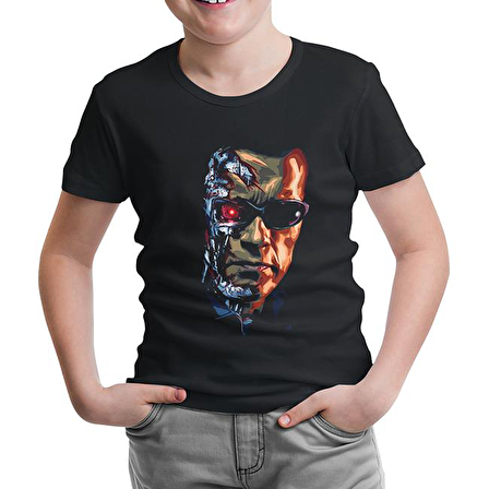 Terminatör Siyah Çocuk Tshirt