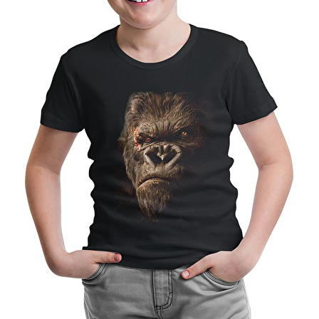 King Kong Siyah Çocuk Tshirt
