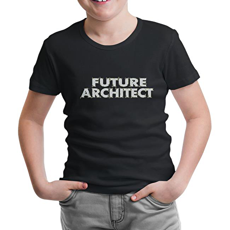 Future Architect Siyah Çocuk Tshirt