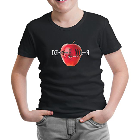 Death Note - The Apple Siyah Çocuk Tshirt