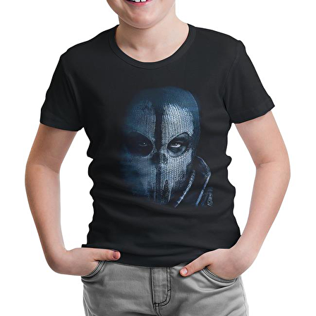 Call of Duty - Ghosts Mask Siyah Çocuk Tshirt