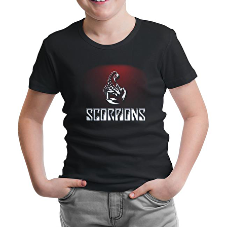 Scorpions - Red Poison Siyah Çocuk Tshirt