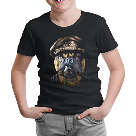 Dog the Police Siyah Çocuk Tshirt