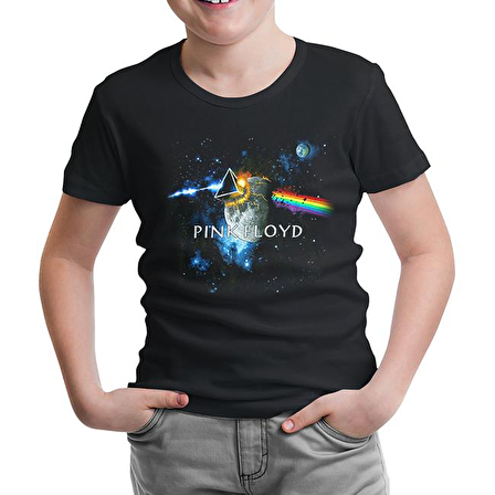 Pink Floyd - Above the Moon Siyah Çocuk Tshirt