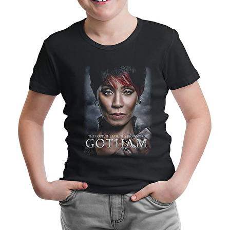 Gotham - The Beginning Siyah Çocuk Tshirt
