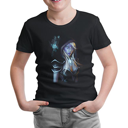Dota 2 - Drow Ranger 2 Siyah Çocuk Tshirt