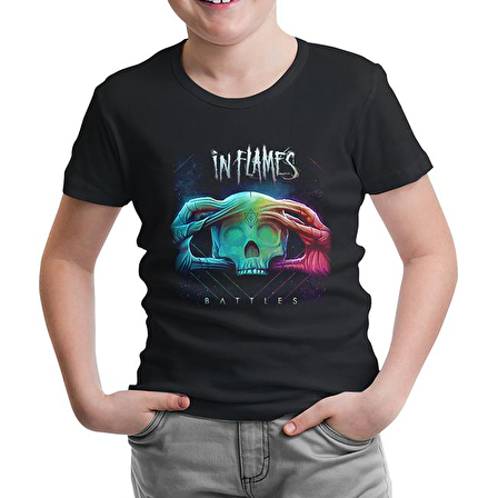 In Flames - Battles Siyah Çocuk Tshirt