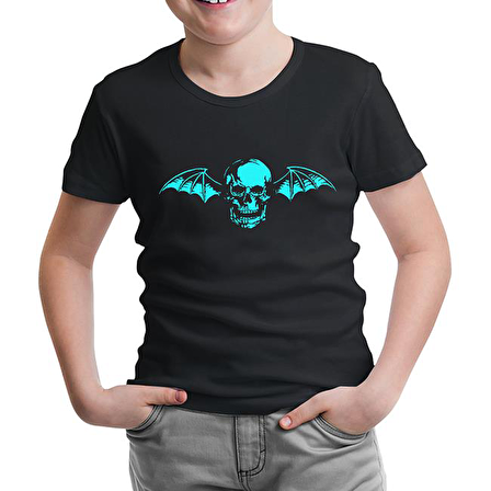 Avenged Sevenfold - Skull Logo Siyah Çocuk Tshirt