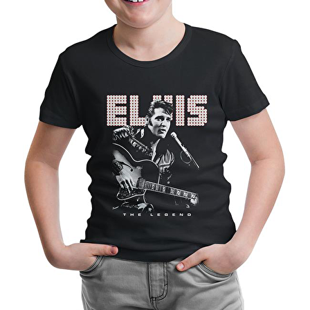 Elvis Presley - The Legend Siyah Çocuk Tshirt