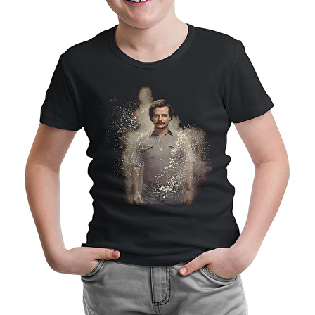 Narcos - Pablo Escobar Siyah Çocuk Tshirt