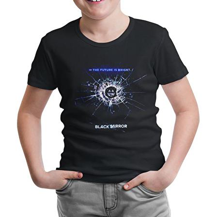 Black Mirror Siyah Çocuk Tshirt