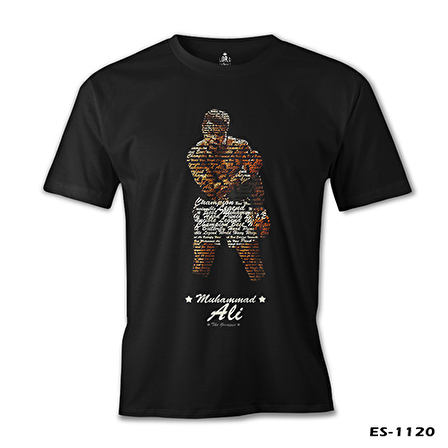 Muhammad Ali - Hard Punch Siyah Erkek Tshirt