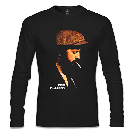 Eric Clapton Siyah Erkek Sweatshirt