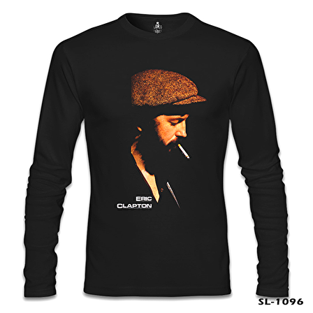 Eric Clapton Siyah Erkek Sweatshirt