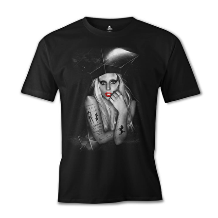Lady Gaga Siyah Erkek Tshirt