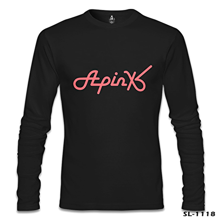 Apink - Logo Siyah Erkek Sweatshirt