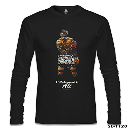 Muhammad Ali - Hard Punch Siyah Erkek Sweatshirt