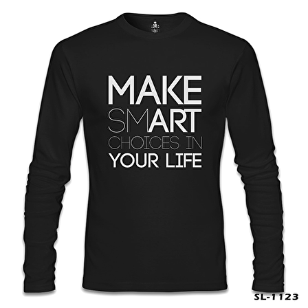 Yazı - Smart Siyah Erkek Sweatshirt