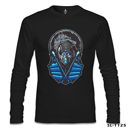 Mortal Combat - Sub Zero Siyah Erkek Sweatshirt