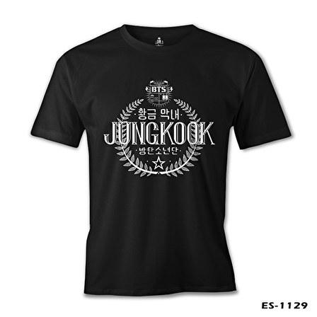 BTS -  Jungkook Siyah Erkek Tshirt