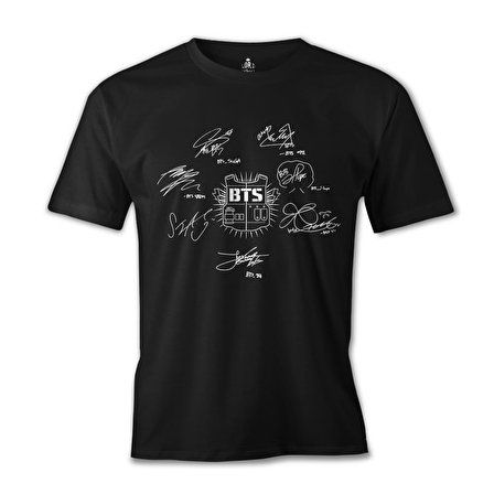 BTS -  Signs Siyah Erkek Tshirt