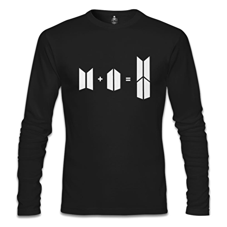 BTS -  Bts + Army Siyah Erkek Sweatshirt