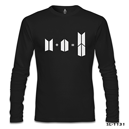 BTS -  Bts + Army Siyah Erkek Sweatshirt