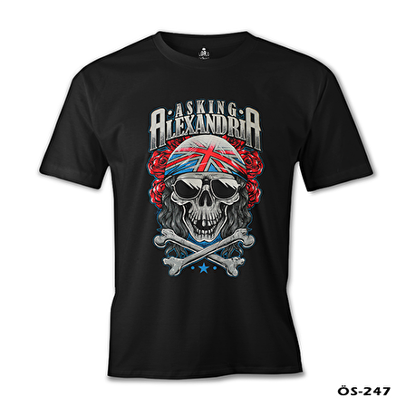 Asking Alexandria - Skull Siyah Erkek Tshirt