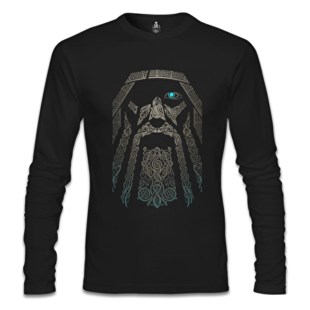 Vikings - Odin Siyah Erkek Sweatshirt