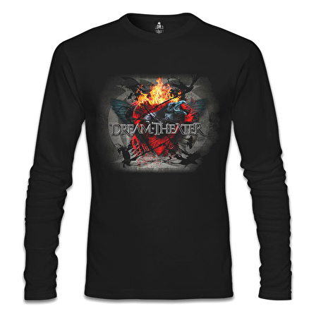 Dream Theater - Fire Wings Siyah Erkek Sweatshirt