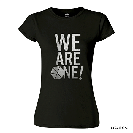 EXO - We are One Siyah Bayan Tshirt