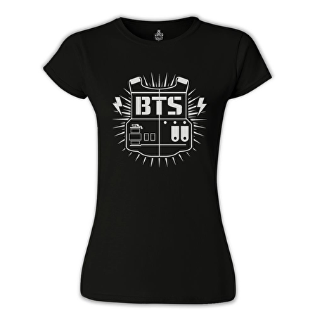 BTS Logo Siyah Bayan Tshirt