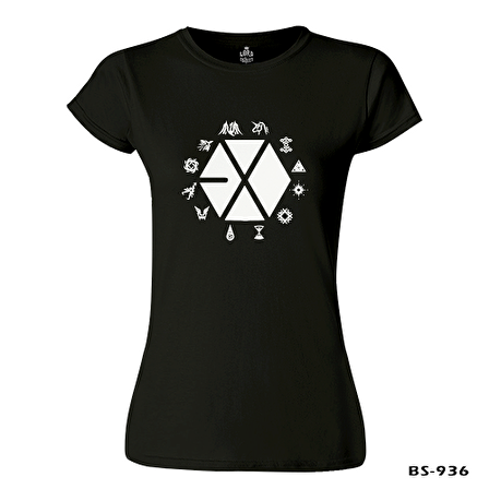EXO - Exo Land Siyah Bayan Tshirt