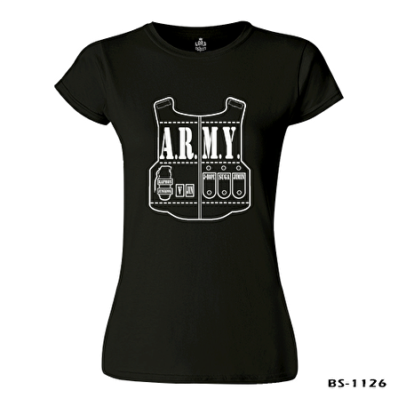 BTS - Army Siyah Bayan Tshirt