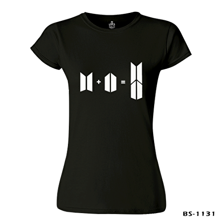 BTS -  Bts + Army Siyah Bayan Tshirt