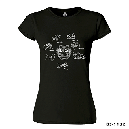 BTS -  Signs Siyah Kadın Tshirt