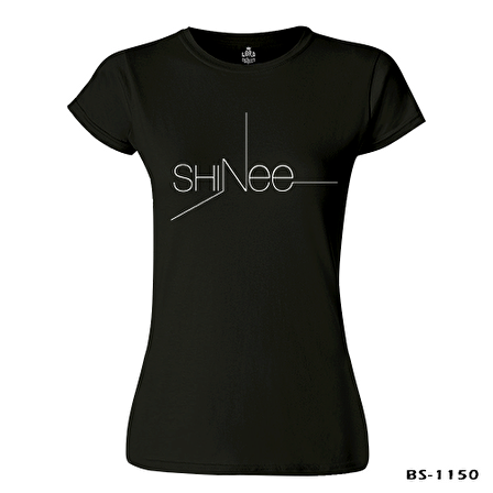 Shinee - Logo Siyah Bayan Tshirt