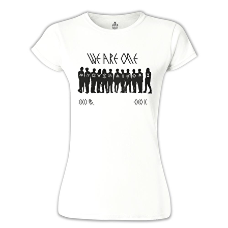 EXO - We are One Beyaz Bayan Tshirt