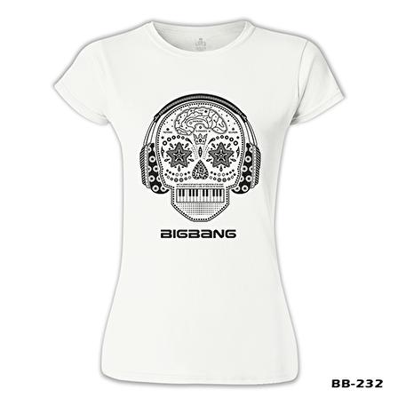 Bigbang Beyaz Bayan Tshirt