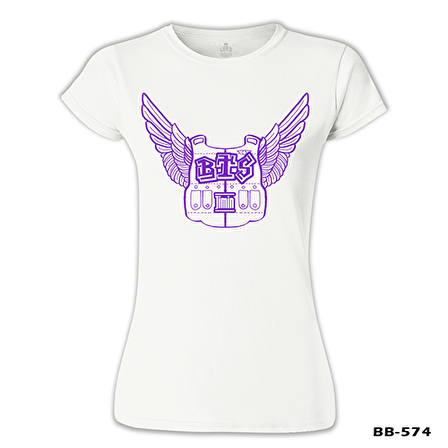 BTS - Jimin Wings Beyaz Kadın Tshirt