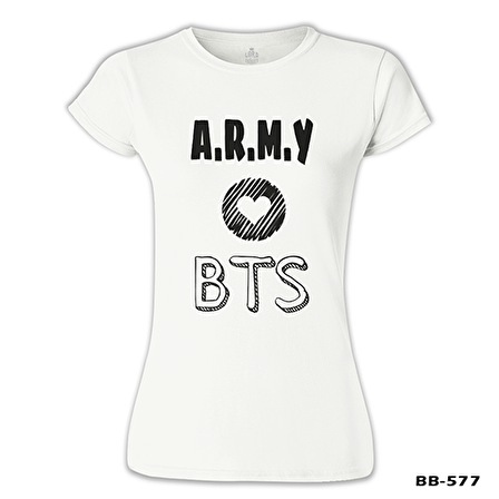BTS - Love Army Beyaz Bayan Tshirt