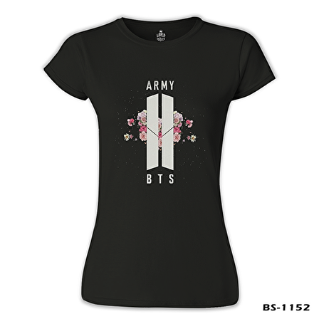 BTS - Logo Hit Siyah Bayan Tshirt