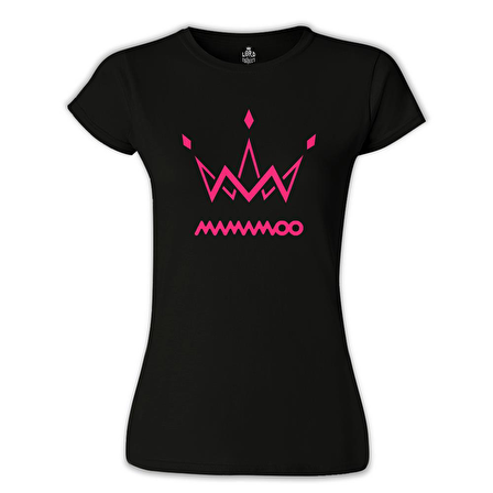 Mamamoo - Logo Crown Siyah Bayan Tshirt