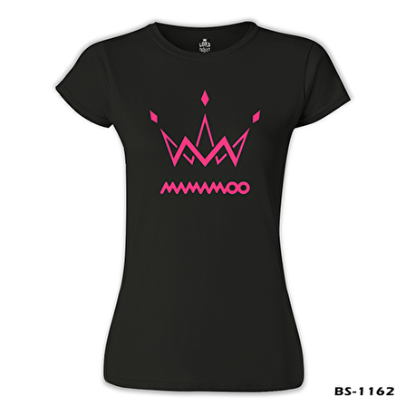 Mamamoo - Logo Crown Siyah Bayan Tshirt