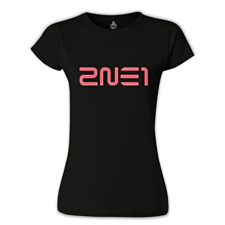 2NE1 - Logo Siyah Bayan Tshirt