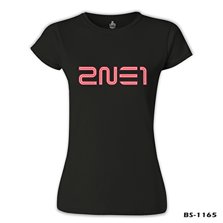 2NE1 - Logo Siyah Bayan Tshirt