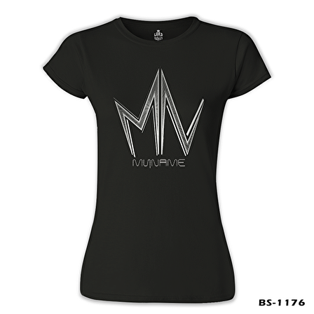 MyName - Logo Siyah Bayan Tshirt