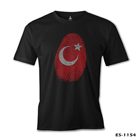 DNA'mızda Var - Ay Yıldız Siyah Erkek Tshirt