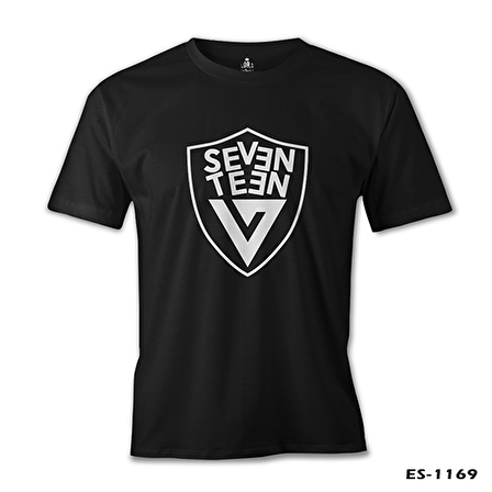 Seventeen - Logo Arma Siyah Erkek Tshirt